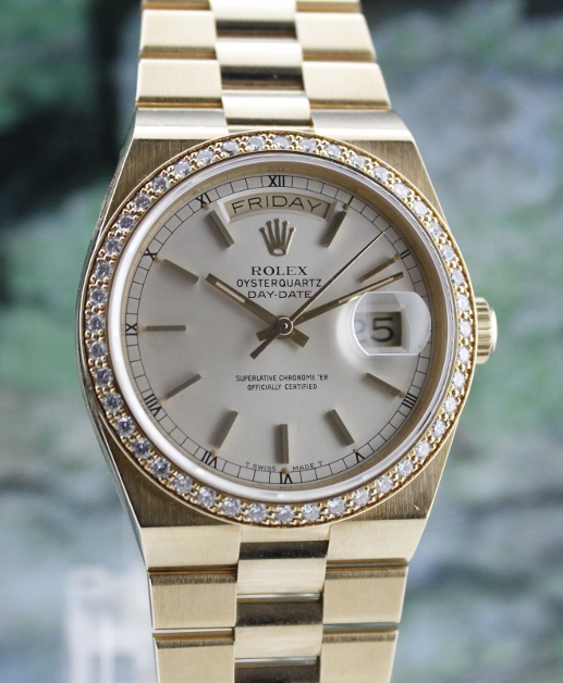 (image for) ROLEX 18K OYSTER QUARTZ / ORIGINAL DIAMOND BEZEL /19048
